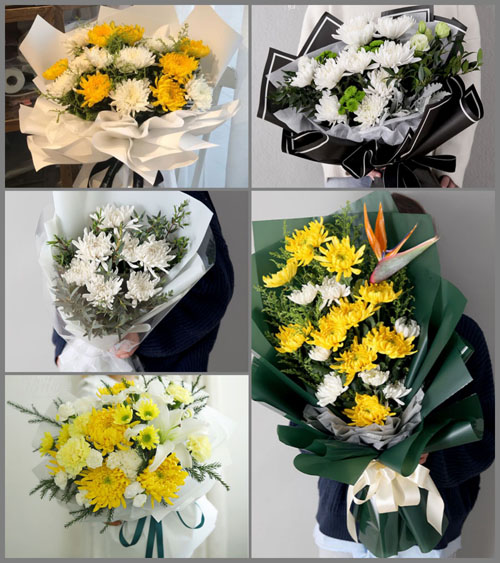 山东青岛平度市旧店镇北邢家村白事花束代送